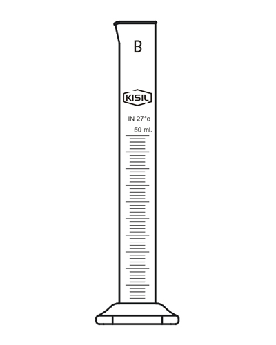  Measuring Cylinder, With Spout And Round Base Class AS DIN 12680, Model No.: KI- 138  